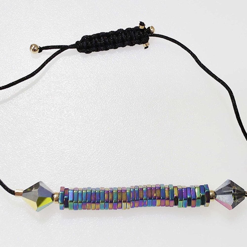 Hematite Crystal Adjustable Bracelet - image 8